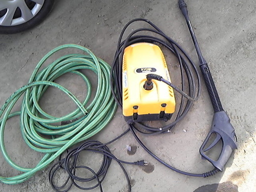 高圧洗浄機（中古）　RYOBI　AJP-1400　ホース付き