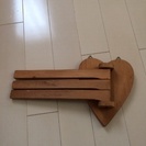 タオルかけ ハート カントリー 木製