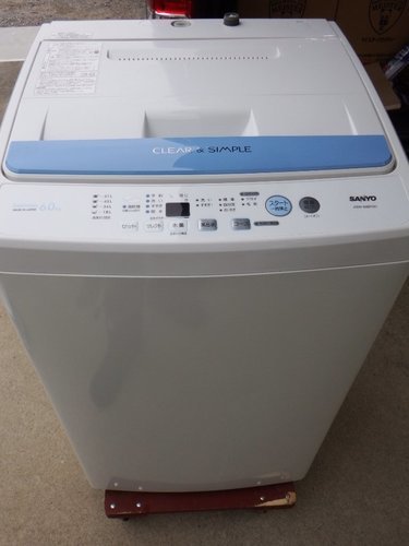 三洋電機 6.0kg 全自動洗濯機 ASW-60BP-W