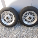 BBSアルミホイールとバリ山タイヤ四本セット