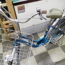 [2266]中古自転車　リサイクル自転車　シティサイクル　ママチャリ　26インチ　内装3段変速　ベルトドライブ　LEDオートライト　ローラーブレーキ　ブルー