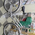[2316]中古自転車　リサイクル自転車　ミヤタ自転車　シティサイクル　27インチ　内装3段変速　軽量アルミフレーム　オートライト　ローラーブレーキ　大型ステンレスカゴ　シルバー
