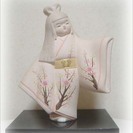 博多人形「「桜の着物の童女」さしあげます