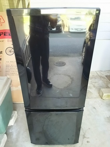 【中古美品】三菱  2ドア冷蔵庫　2014年製　MR-P15Y-B　146リットル　黒色