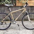 売り切れました。ありがとうございました。ルイガノ　26インチマウンテンバイク　ベージュ LGS-V　４２０mm　　RST製サスペンション