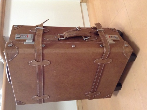 シフレユーラシアトランク革製スーツケースキャリーバッグキャリーバー内蔵 (きのみ) 秋葉原のバッグ《その他》の中古あげます・譲ります