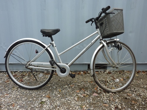 中古自転車　２６in　グレー