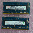 ノートパソコン用メモリ PC3-10600S 1GB×２枚組のご...