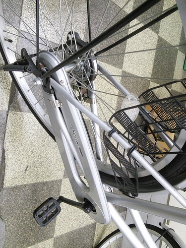 [2356]中古自転車　リサイクル自転車　シティサイクル　ママチャリ　26インチ　シングル　シルバー