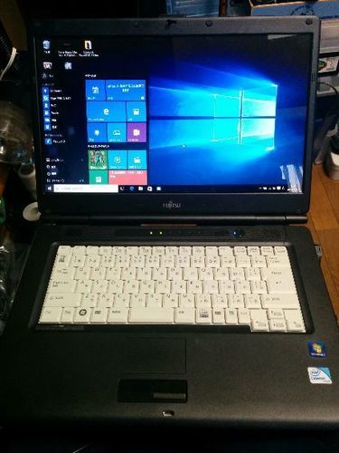(完売御礼、藤沢市)快調　Windows10  富士通ビジネスノート　NF/D25  Cel585  2GB/160GB  15.6光沢LED液晶　DVDスーパーマルチ