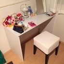 IKEA 白テーブル、椅子