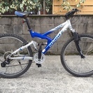 ジャイアントフルサスペンション　ＭＴＢ　ＧＩＡＮＴ　ＷＡＲＰ　ＤＳ3　３×８　シルバー×ブルー