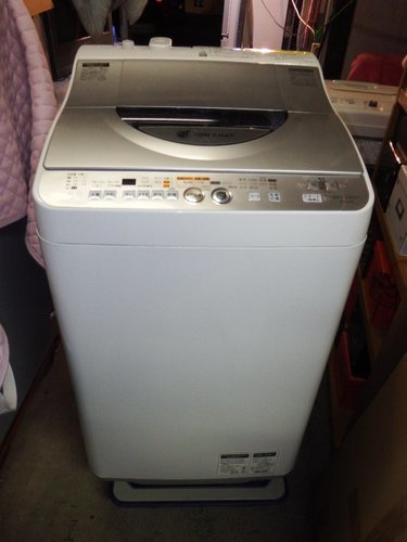 シャープ 5.5kg 洗濯乾燥機　穴なし槽カビぎらい ES-TG55K-S