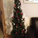 150センチのやや大きめのクリスマスツリー！キラキラ光ってかわい...