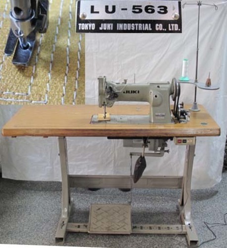 【売約済】ジューキ工業用ミシン 革縫い LU-563 総合送り　革縫い、厚物縫いに最適