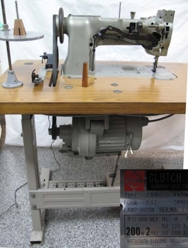 【売約済】ジューキ工業用ミシン 革縫い LU-563 総合送り　革縫い、厚物縫いに最適