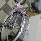 [2403]中古自転車　リサイクル自転車　シティサイクル　ママチャリ　26インチ　内装3段変速　オートライト　ローラーブレーキ　ピンク