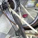 [2412]折りたたみ自転車　26インチ　外装6段変速　アイボリー
