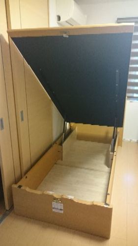 ニトリ シングルベッド 跳ね上げ式収納ベッド 5 U 名古屋のベッド シングルベッド の中古あげます 譲ります ジモティーで不用品の処分