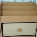 日本製・子供用本棚・木製シェルフ