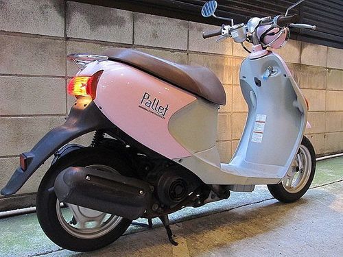 ☆程度良好！淡いピンクのレッツ4パレット原付☆東京/大田区【下取