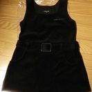 コムサデモード 黒ベロアジャンパースカート サイズ１１０
