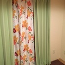 190cmサイズのカーテンセット(グリーン)