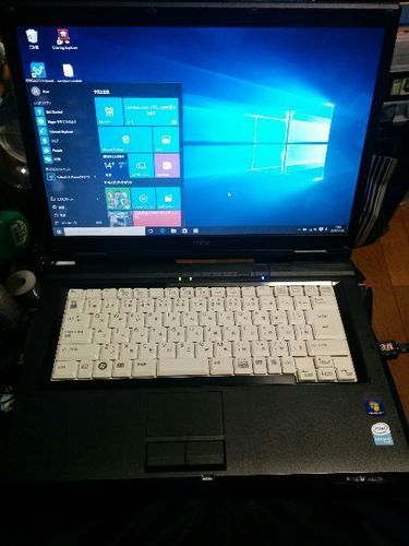 (完売御礼、大阪市)Windows10 富士通A6250改　Core2  2GB/80GB  15.4インチwide　DVDマルチ　オーバーホール済み