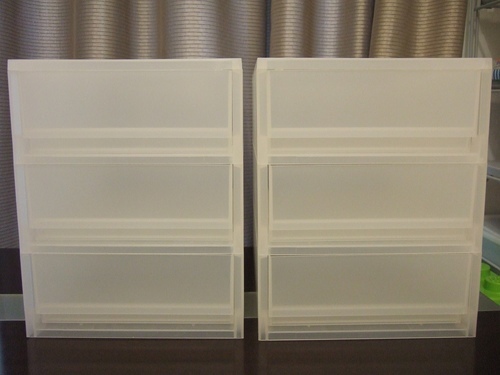 無印良品ポリプロピレンケース 引出式 浅型 ３段 あつ 中央の収納家具 収納ケース の中古あげます 譲ります ジモティーで不用品の処分