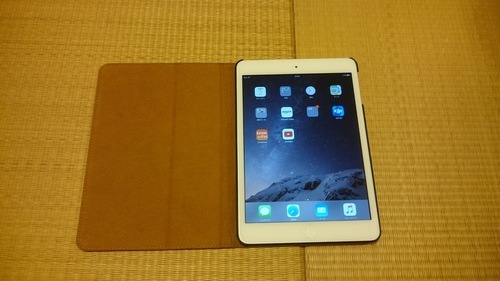iPad mini 2 Wi-Fi 32GB - シルバー　本皮カバー、ガラスフィルム装着済みで綺麗