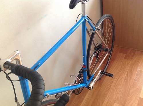 クロモリ ロードバイク 別途ステム付き