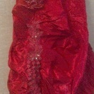 未使用　赤いロングドレス　サイズフリー