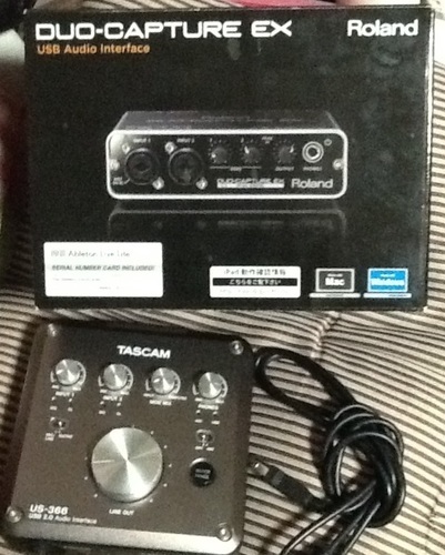 Roland Tascam USBオーディオインターフェース2個