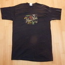 メンズLサイズ 「NewYork」刺繍 黒Tシャツ