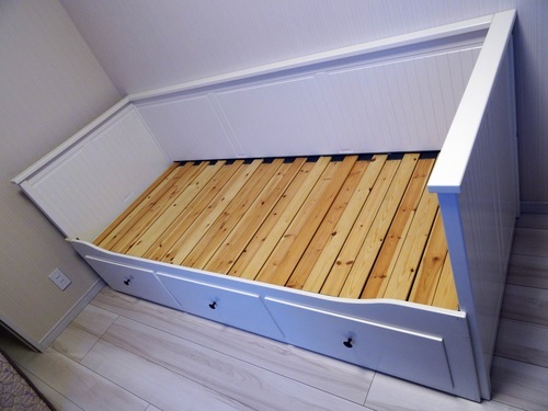 【至急】【関東エリア送料込み・後払い可】IKEA 可変型ベッド HEMNES ＋ フランスベッド製マットレス（シングル）