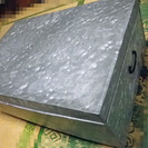 レトロなブリキ製　収納ケース　５９×４１×２３　普通サイズ
