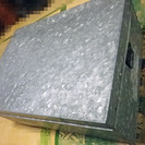 レトロ　ブリキ製　収納ケース（B）　５９×４１×２３　普通サイズ