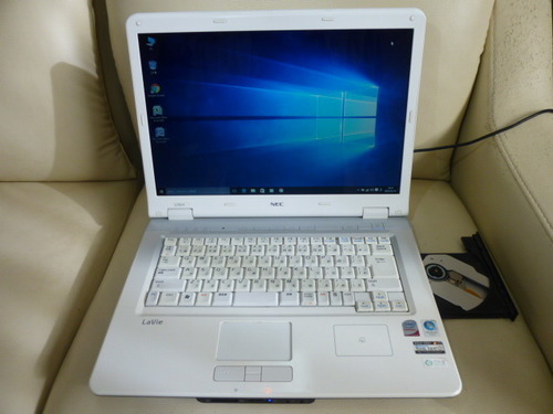 Win10/ﾒﾓﾘ4GB/ﾃﾞｭｱﾙｺｱ2.1GHz/HDD250GB/DVD-RW/無線LAN/ [NEC Lavie LL750-RG]