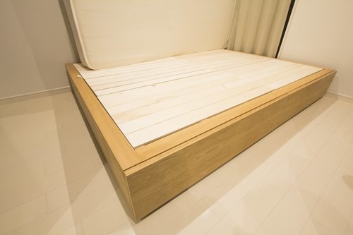 【美品!】無印良品ダブルベット（収納付き）