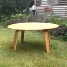 おしゃれなラウンド木製テーブル