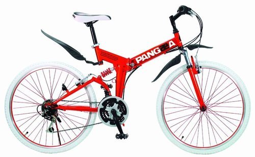 自転車クロスバイック赤色