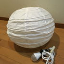 寝室電灯（和紙球形）LED電球1個