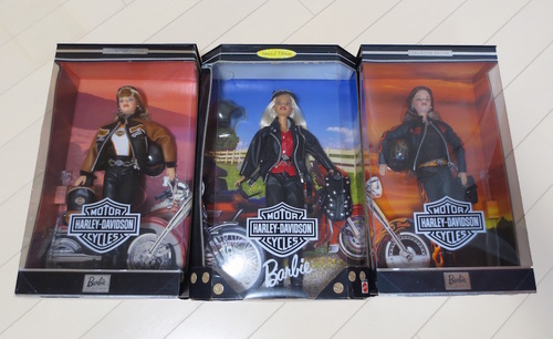 【バービー】【ハーレーダビッドソン】【お宝】【超希少品】【クリスマス特価】【中古未開封】Haley~Davidson Barbie 3体セット