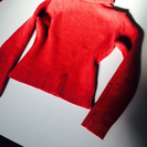 HumanWoman 赤 セーター Mサイズ