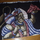 あげます。0円　インドのバティック　神様の絵の布。複数枚、たぶん...