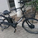 ブリヂストン　16年電動ステップクルーズ　26インチ　人気のマットブラック　全国最安値挑戦中！　前輪モーター採用　ベルト駆動で新登場！