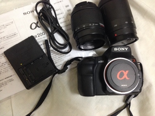 SONY α200 ダブルレンズキット 一眼 カメラ Canon NIKON 値段交渉可