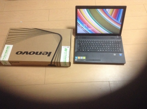 レノボ　の　ノートパソコン　ウインドウズ８　購入一年