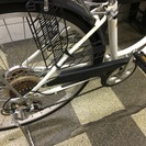 [2567]中古自転車　リサイクル自転車　シティサイクル　ママチャリ　26インチ　外装6段　リモートレバーライト　ホワイト