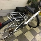 [2567]中古自転車　リサイクル自転車　シティサイクル　ママチャリ　26インチ　外装6段　リモートレバーライト　ホワイト